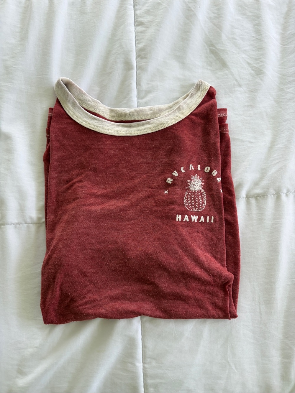 RVCA Pink Ringer Hawaii Tee